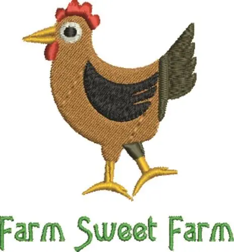 Chicken Farm Embroidery Design Limited Edition