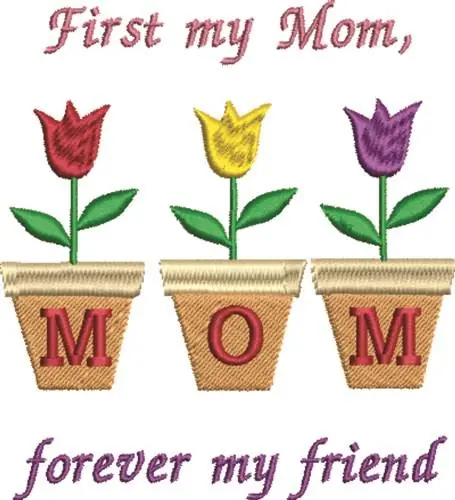 Budget Mom Friend Embroidery Design