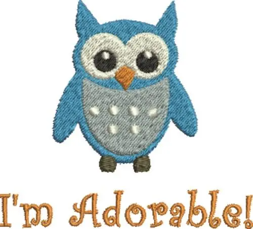 Price Drop Owl Adorable Embroidery Design