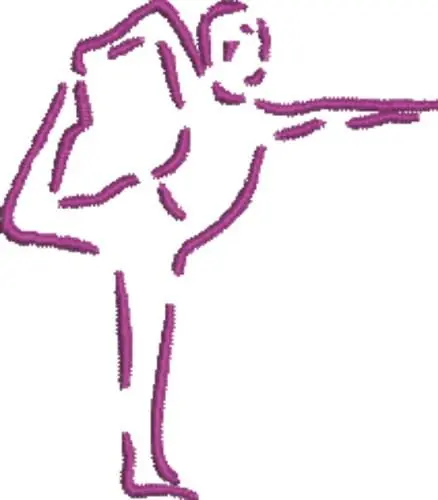 Trending Yoga Man Embroidery Design