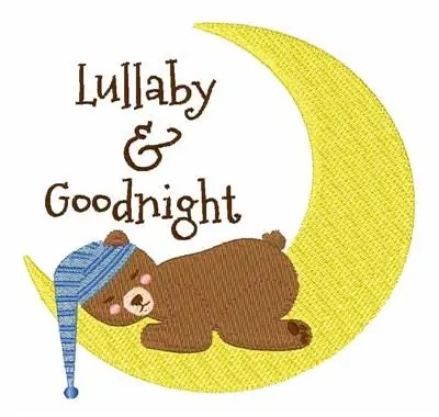 Lullaby Goodnight Embroidery Design Low Price