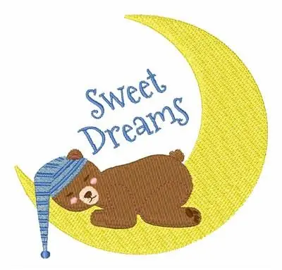 Sweet Dreams Embroidery Design Limited Time