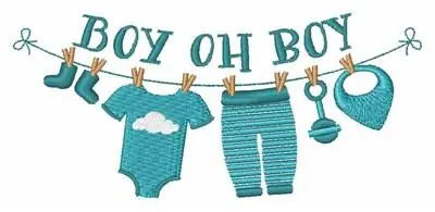 Budget Boy Oh Boy Embroidery Design
