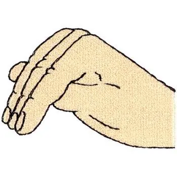Letter M Sign Language Embroidery Design Top Pick