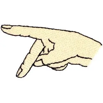 Letter P Sign Language Embroidery Design Warranty Included