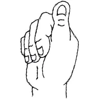 Sign Language Letter A Embroidery Design Clearance
