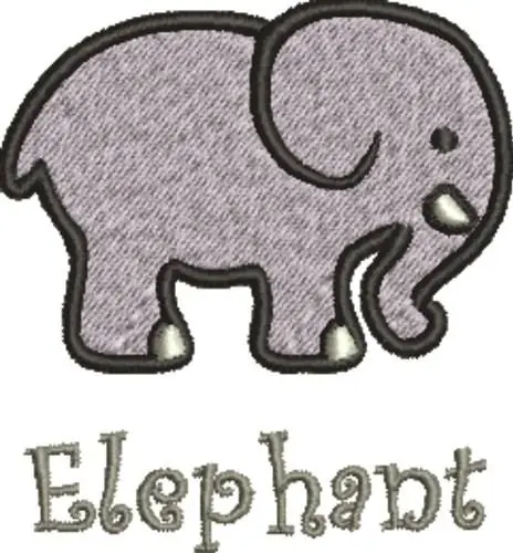 Save Now Elephant Embroidery Design