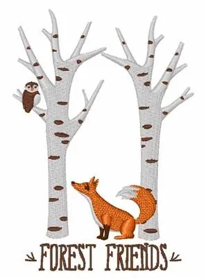 Forest Friends Embroidery Design Best Price