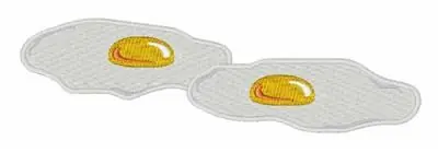 Fresh Stock Fried Eggs Embroidery Design