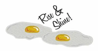 Save Now Rise & Shine Embroidery Design