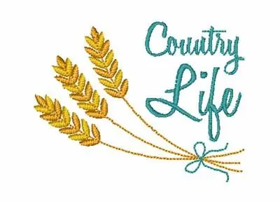 Affordable Country Life Embroidery Design
