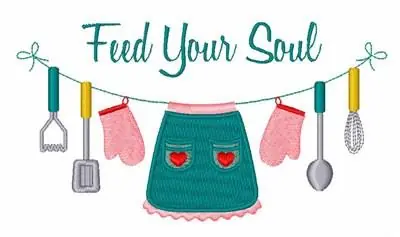 Modern Feed Soul Embroidery Design