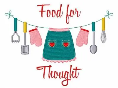 Food For Thought Embroidery Design Free Returns