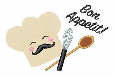 Bon Appetit Embroidery Design Buy Direct