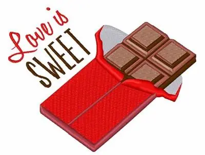 Love Is Sweet Embroidery Design Warranty Included