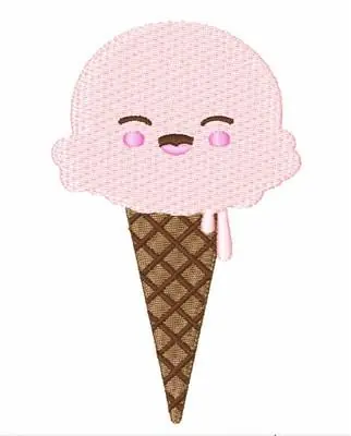 Order Now Ice Cream Cone Embroidery Design