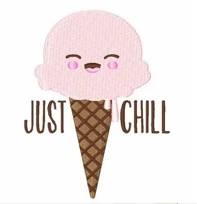 Just Chill Embroidery Design Reduced Price
