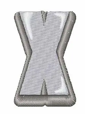 Raised Metal X Embroidery Design Special Offer