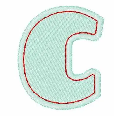 Sewn C Embroidery Design Time-Limited