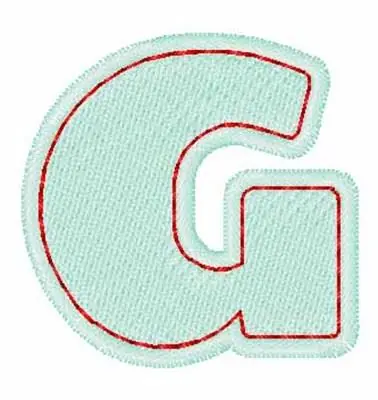 Sewn g Embroidery Design Crafted