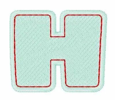 Sewn h Embroidery Design Hot Picks