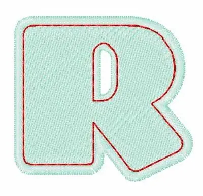 Discount Sewn R Embroidery Design
