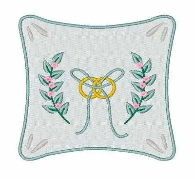 Ring Pillow Embroidery Design Genuine