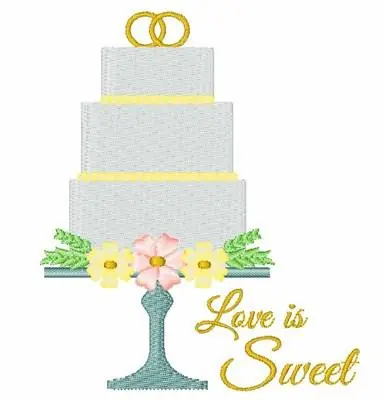 Trending Love Is Sweet Embroidery Design