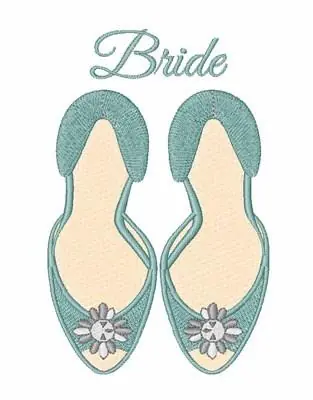 Top Rated Bride Shoes Embroidery Design