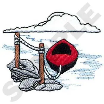 Boat Scene Embroidery Design Bulk Order