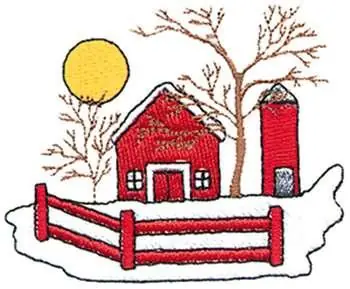 Best Choice Farm Scene Embroidery Design