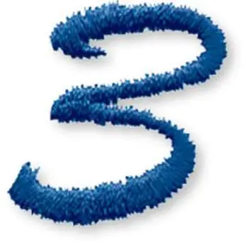 Best Price Script-Number 3 Embroidery Design