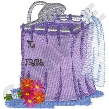 Bridal Shower Tag Embroidery Design Top Rated
