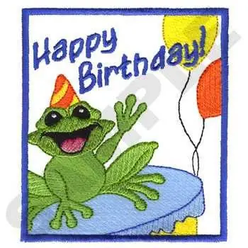 Birthday Card Embroidery Design Super Sale