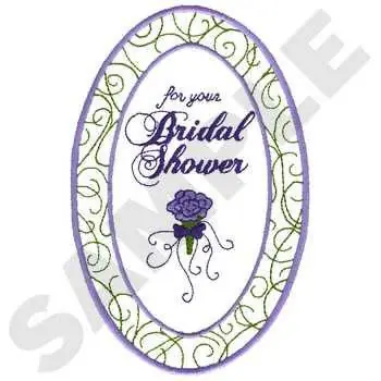 Bridal Shower Embroidery Design Super Sale