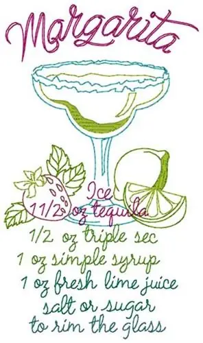Budget Margarita Embroidery Design
