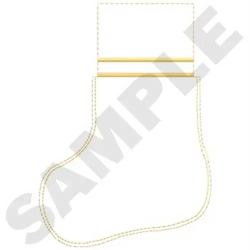 Baby Bootie Gift Bag (back) Embroidery Design Seasonal Sale