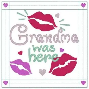 Best Price Grandma Was Here Embroidery Design