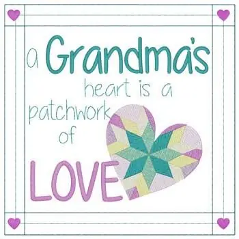 Brand New Patchwork Of Love Embroidery Design