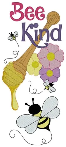 Best Seller Bee Kind Embroidery Design