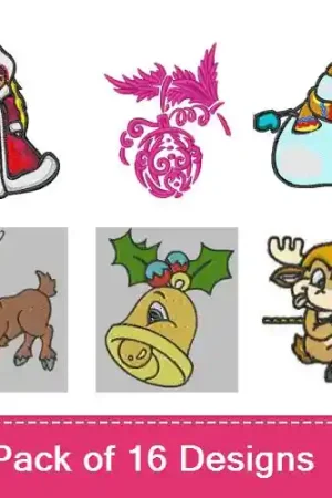 All Things Christmas Embroidery design pack by Landmark Embroidery Designs,  Embroidery Packs on EmbroideryDesigns.com While Supplies Last