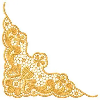 Price Drop Corner Lace Floral Embroidery Design