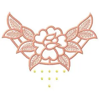 Free Returns Floral Embroidery Design