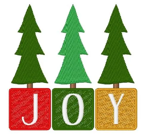 Joy Trees Embroidery Design Discount
