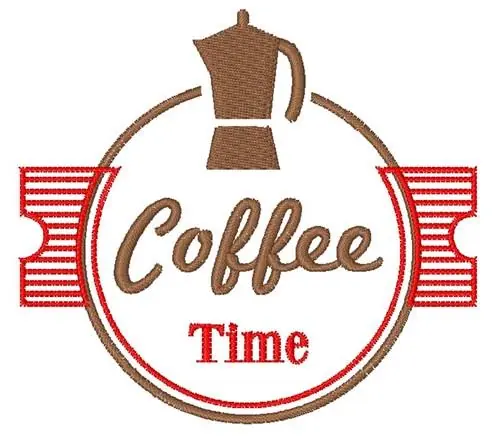 Coffee Time Embroidery Design Holiday Sale