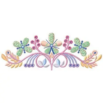 Fan Favorite Floral Design Embroidery Design