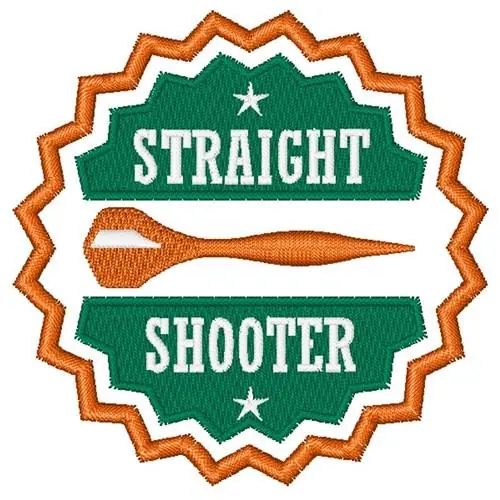 Buy Today Straight Shooter Embroidery Design