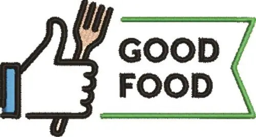 Good Food Embroidery Design Price Cut