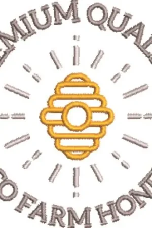 Authentic Eco Farm Honey Embroidery Design