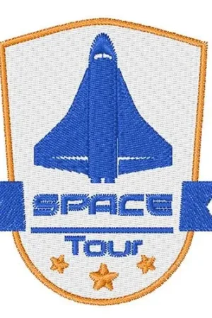 Authentic Space Tour Embroidery Design